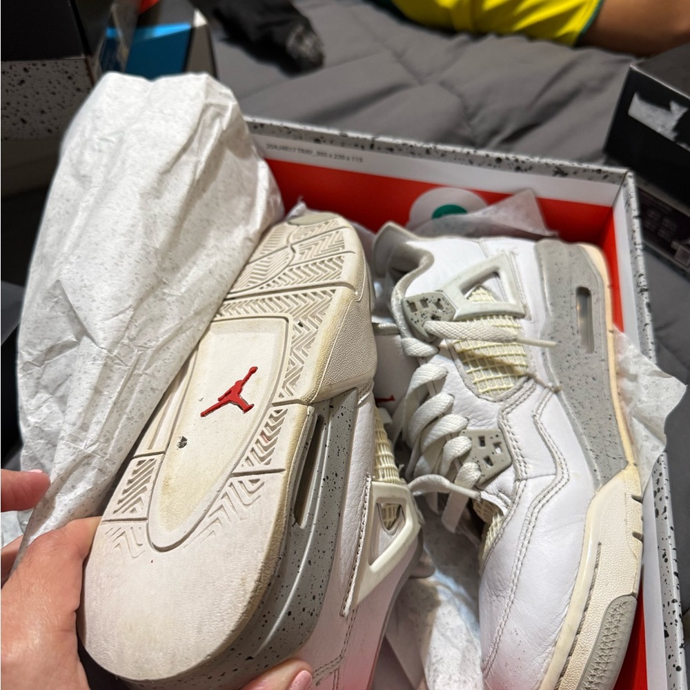 Jordan Kids Sneakers White and Gray